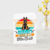 Belgian Malinois Lover Funny Belgian Malinois Retr Karte (Gelbe Blume)