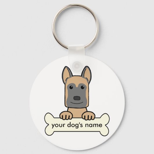 Belgian Malinois Schlüsselanhänger (Vorderseite)