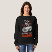Belgian Malinois Valentine's Day Meleche Herder Ma Sweatshirt (Vorne ganz)