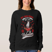 Belgian Malinois Valentine's Day Meleche Herder Ma Sweatshirt (Vorderseite)