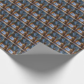 Belgian Malinois With Christmas Lights Holiday  Geschenkpapier (Ecke)