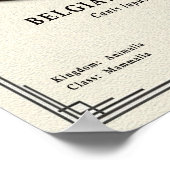 Belgian Malinois Zoology Series Poster (Ecke)