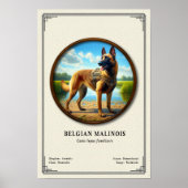 Belgian Malinois Zoology Series Poster (Vorne)