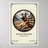 Belgian Malinois Zoology Series Poster (Vorne)