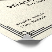 Belgian Malinois Zoology Series Poster (Ecke)