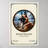 Belgian Malinois Zoology Series Poster (Vorne)