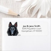Belgian Sheepdog Face Custom Color (Insitu)