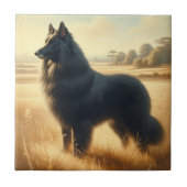 Belgian Sheepdog Fliese (Vorderseite)