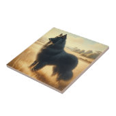 Belgian Sheepdog Fliese (Seite)