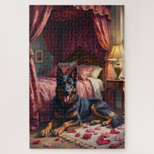 Belgian Shepherd Dog Cozy Love Guard Puzzle (Vertikal)
