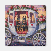 Belgian Shepherd Dog Valentine's Day Magnet (Vorne)