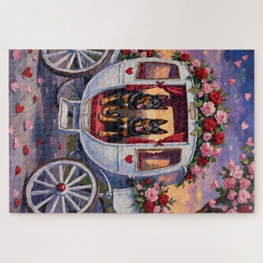 Belgian Shepherd Dog Valentine's Day Puzzle (Horizontal)