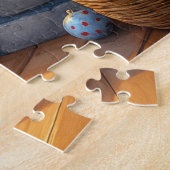 Belgian Shepherd Fireplace with Christmas Lights Puzzle (Seite)