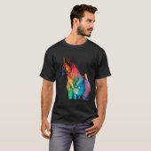 Belgian Shepherd Malinois Colorful Pop Splash T-Shirt (Vorne ganz)