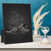 Belgian shepherd - Malinois Fotoplatte (Seite)