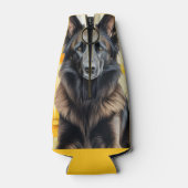 Belgian Tervuren Dog Lover and Poppies Flaschenkühler (Rückseite)