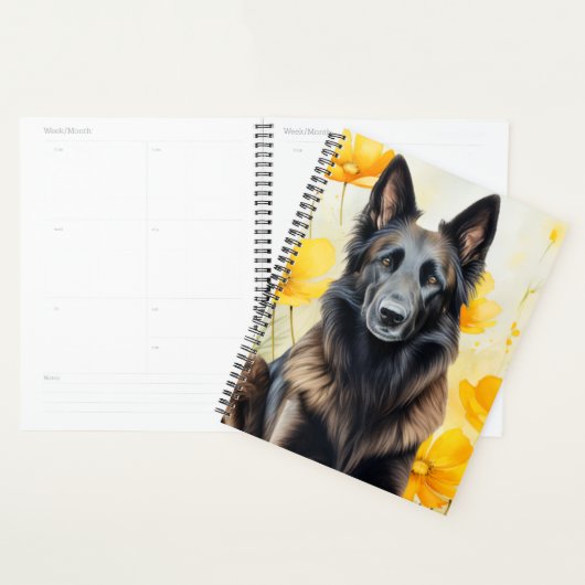 Belgian Tervuren Dog Lover and Poppies Planer (Anzeige)