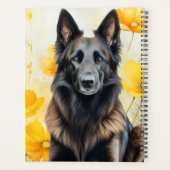 Belgian Tervuren Dog Lover and Poppies Planer (Rückseite)
