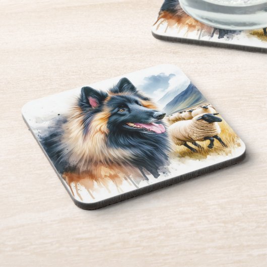 Belgian Tervuren Getränkeuntersetzer (Linke Seite)