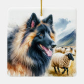 Belgian Tervuren Keramikornament (Rückseite)