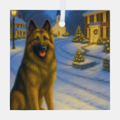 Belgian Tervuren Ornament Aus Glas (Rückseite)