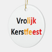 belgian vrolijk kerstfeest Ornament (Links)
