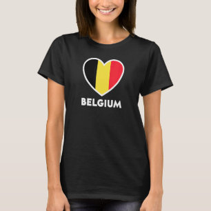 België Belgique Heart T-Shirt