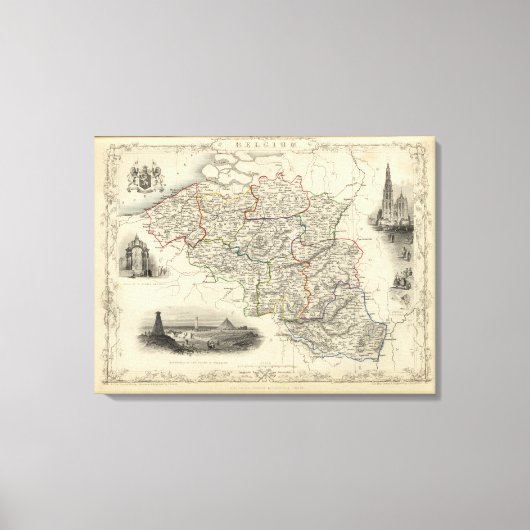 Belgien 3 leinwanddruck (Vorderseite)