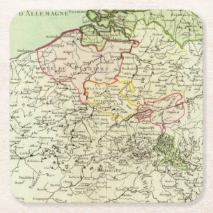 Belgien 3 rechteckiger pappuntersetzer