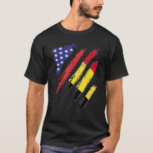 Belgien American Grown Flag USA Patriot Heritage T-Shirt