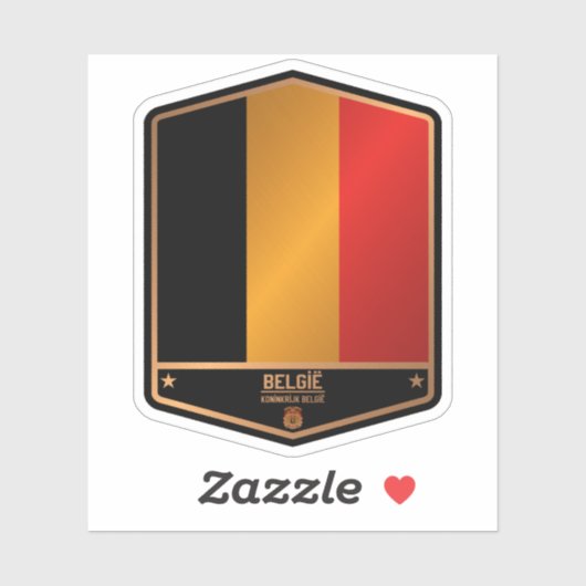 Belgien Aufkleber (Blatt)