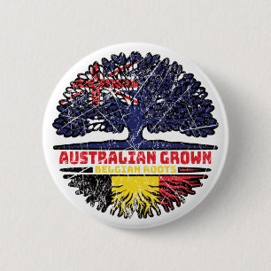 Belgien Australien Tree Roots (Belgien) Button