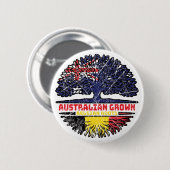 Belgien Australien Tree Roots (Belgien) Button (Vorne & Hinten)