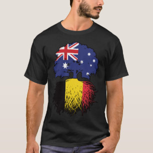 Belgien Australien Tree Roots (Belgien) T-Shirt