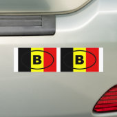Belgien - B - Europäisches Oval Autoaufkleber (Auf Auto)