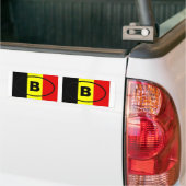 Belgien - B - Europäisches Oval Autoaufkleber (Auf Lkw)