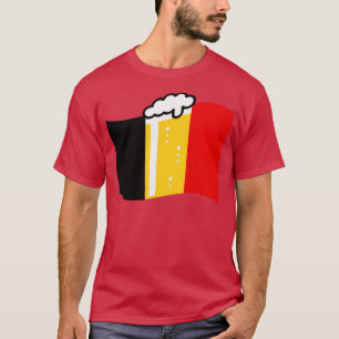Belgien Beer Flag Nation Beer Beerland 4C T-Shirt