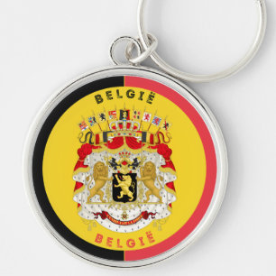 Belgien (België) Kulturerbe-Emblem Schlüsselanhänger