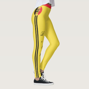 Belgien/Belgien Flag Mode, Reise/Sport Fan L Leggings