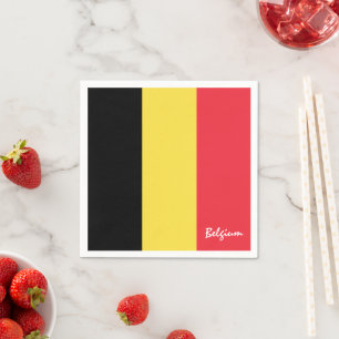 Belgien & Belgien Flag Partys fashion /sport fans Serviette