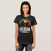 Belgien Belgien Flaggenmutter T-Shirt (Vorne ganz)