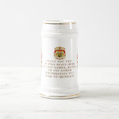 Belgien (BELGIEN) Große Wappen Personalisiert Bierglas (Mittel)