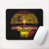 Belgien Belgien Spanien Flagge für Baumhirten Mousepad (Mit Mouse)