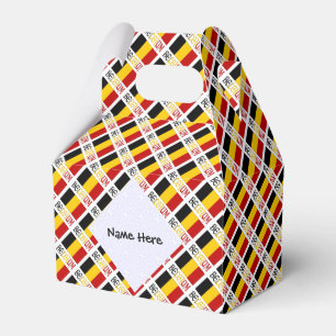 Belgien Belgische Flagge gekachelt personalisierte Geschenkschachtel