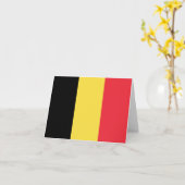 Belgien (belgische Flagge) Karte (Gelbe Blume)