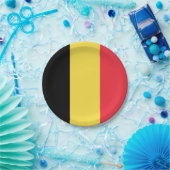 Belgien (belgische Flagge) Pappteller (Party)