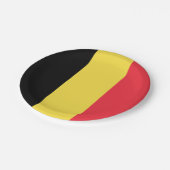 Belgien (belgische Flagge) Pappteller (Schrägansicht)