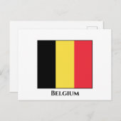 Belgien (belgische Flagge) Postkarte (Vorne/Hinten)