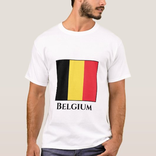 Belgien (belgische Flagge) T-Shirt (Vorderseite)