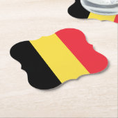 Belgien (belgische Flagge) Untersetzer (angewinkelt)